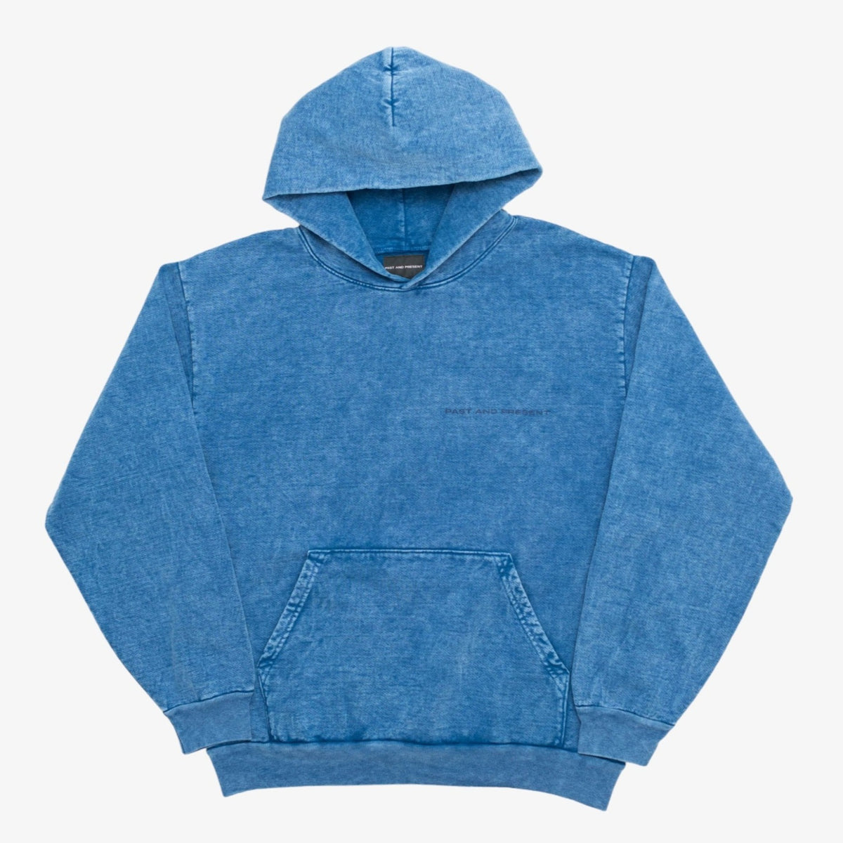 Mineral Wash Logo Hooded Sweatshirt (Blue) [READY TO SHIP]