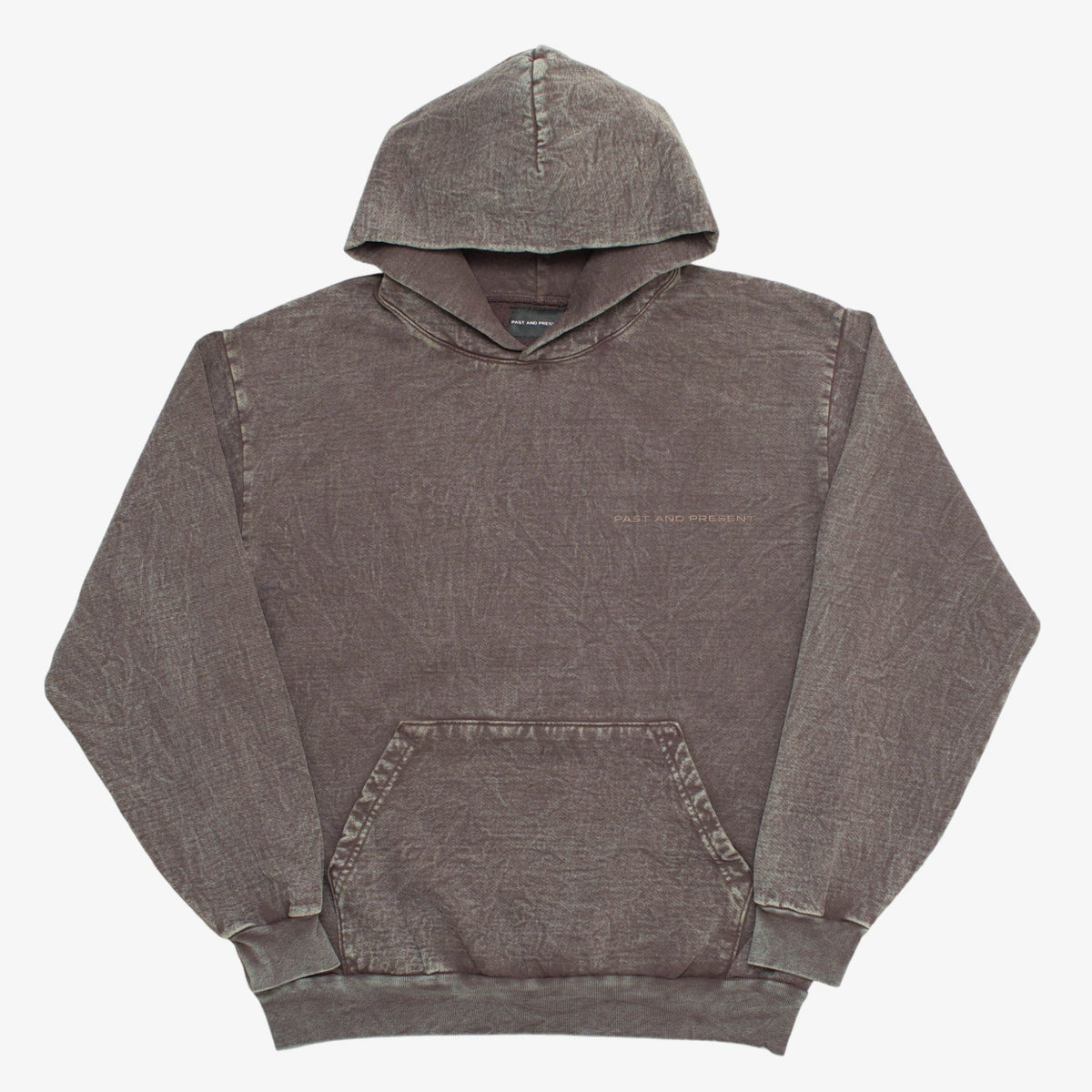 Mineral Wash Logo Hooded Sweatshirt (Brown) [PRE-ORDER] (SHIPS IN 3-4 WEEKS)