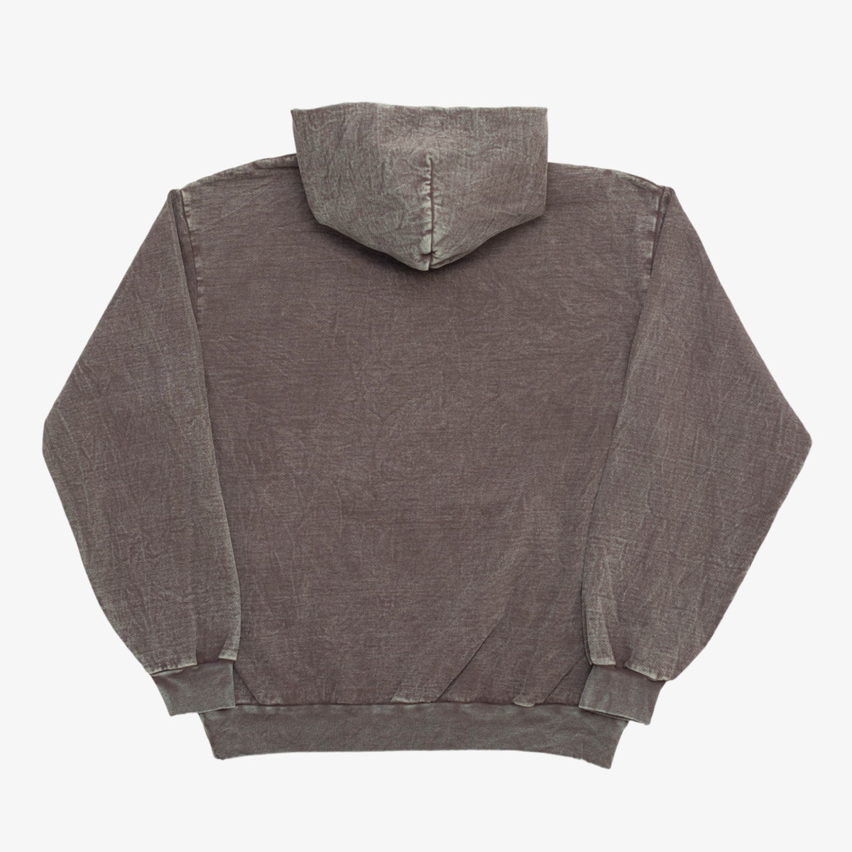 Mineral Wash Logo Hooded Sweatshirt (Brown) [READY TO SHIP]