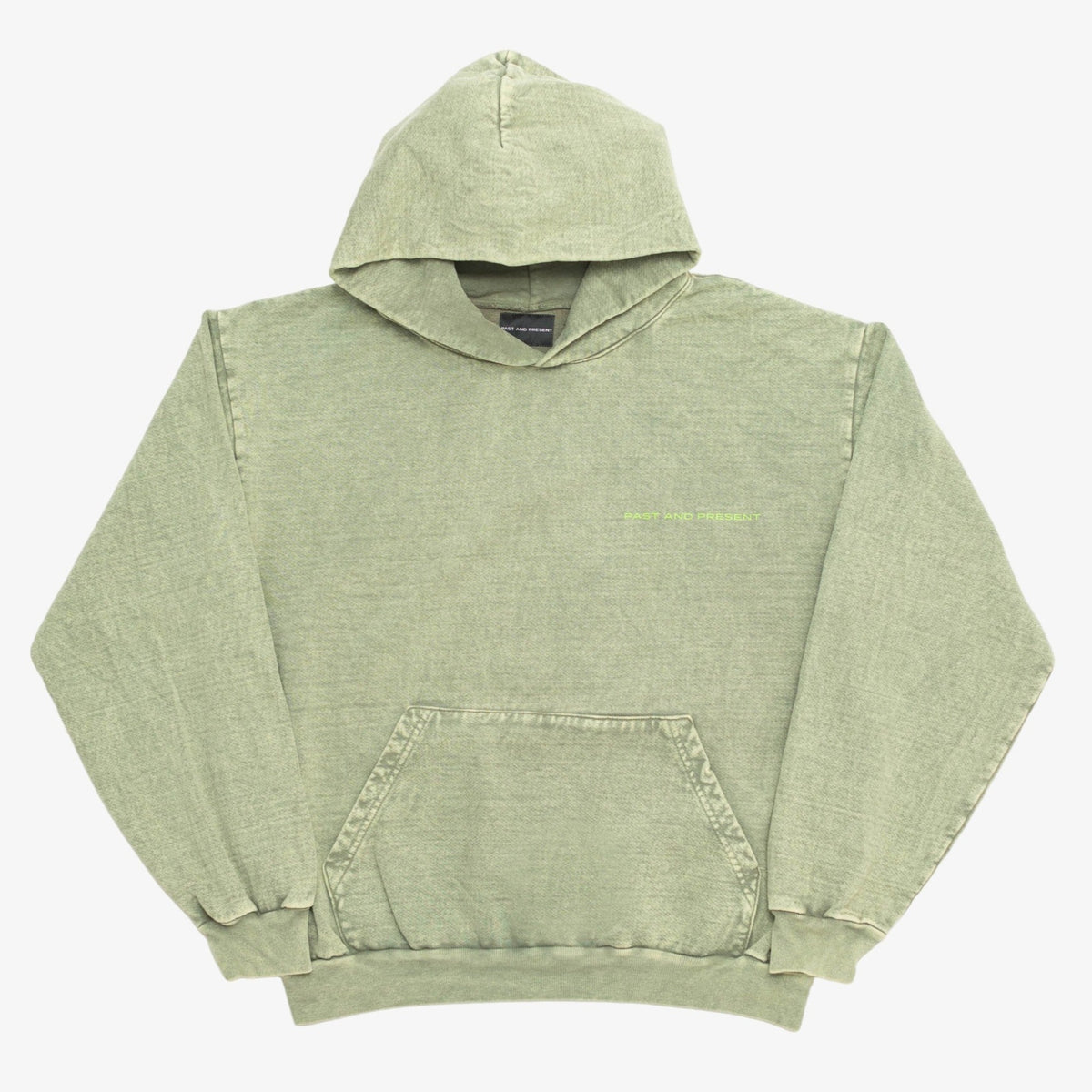 Mineral Wash Logo Hooded Sweatshirt (Green) [READY TO SHIP]