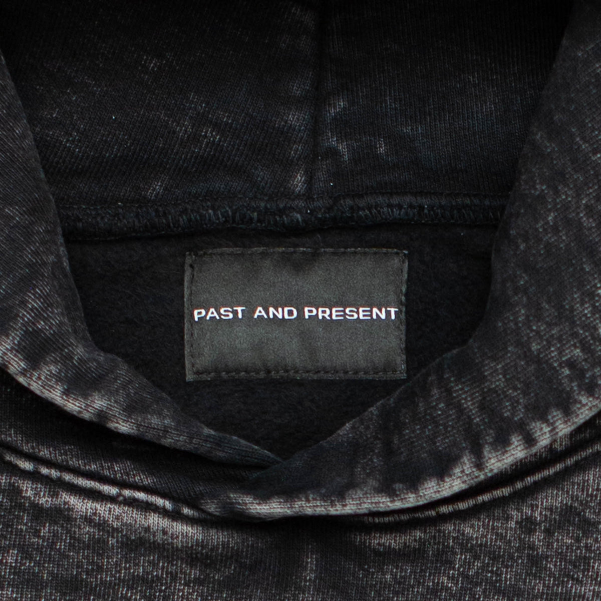 Mineral Wash Logo Hooded Sweatshirt (Black) [READY TO SHIP]