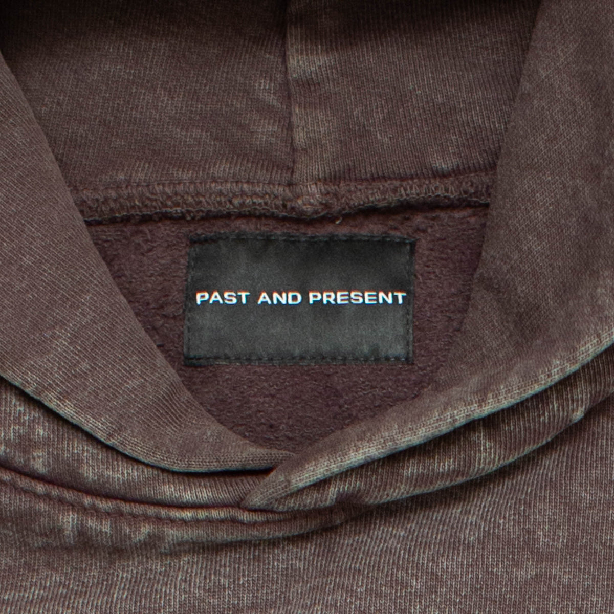Mineral Wash Logo Hooded Sweatshirt (Brown) [READY TO SHIP]