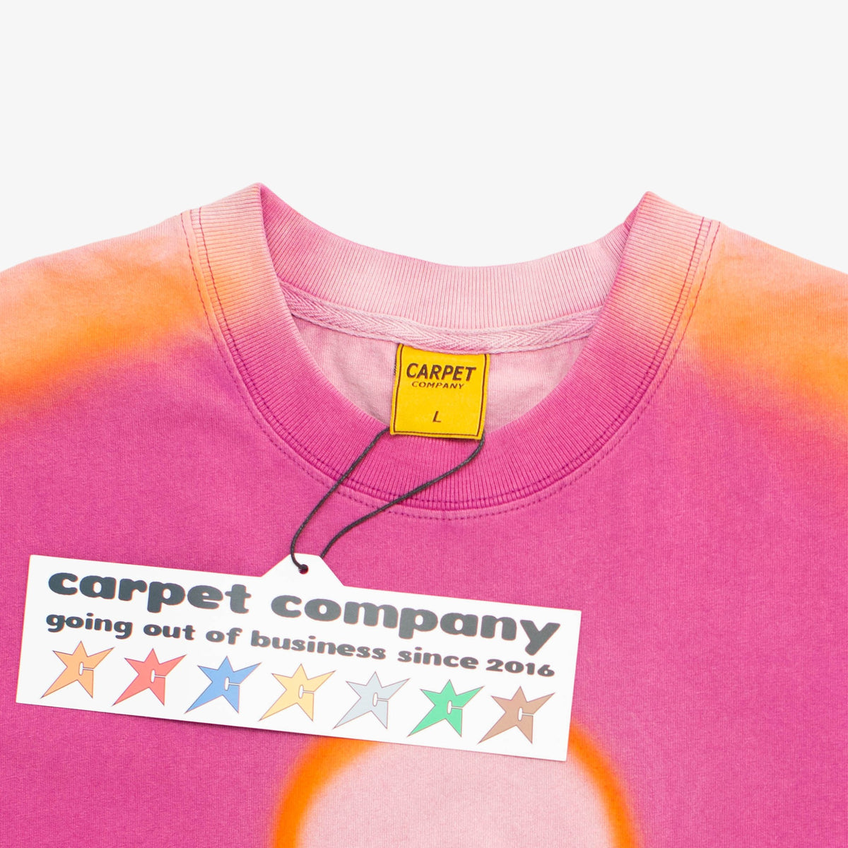 Pink/Orange Sunburst T-Shirt [Size: Large]