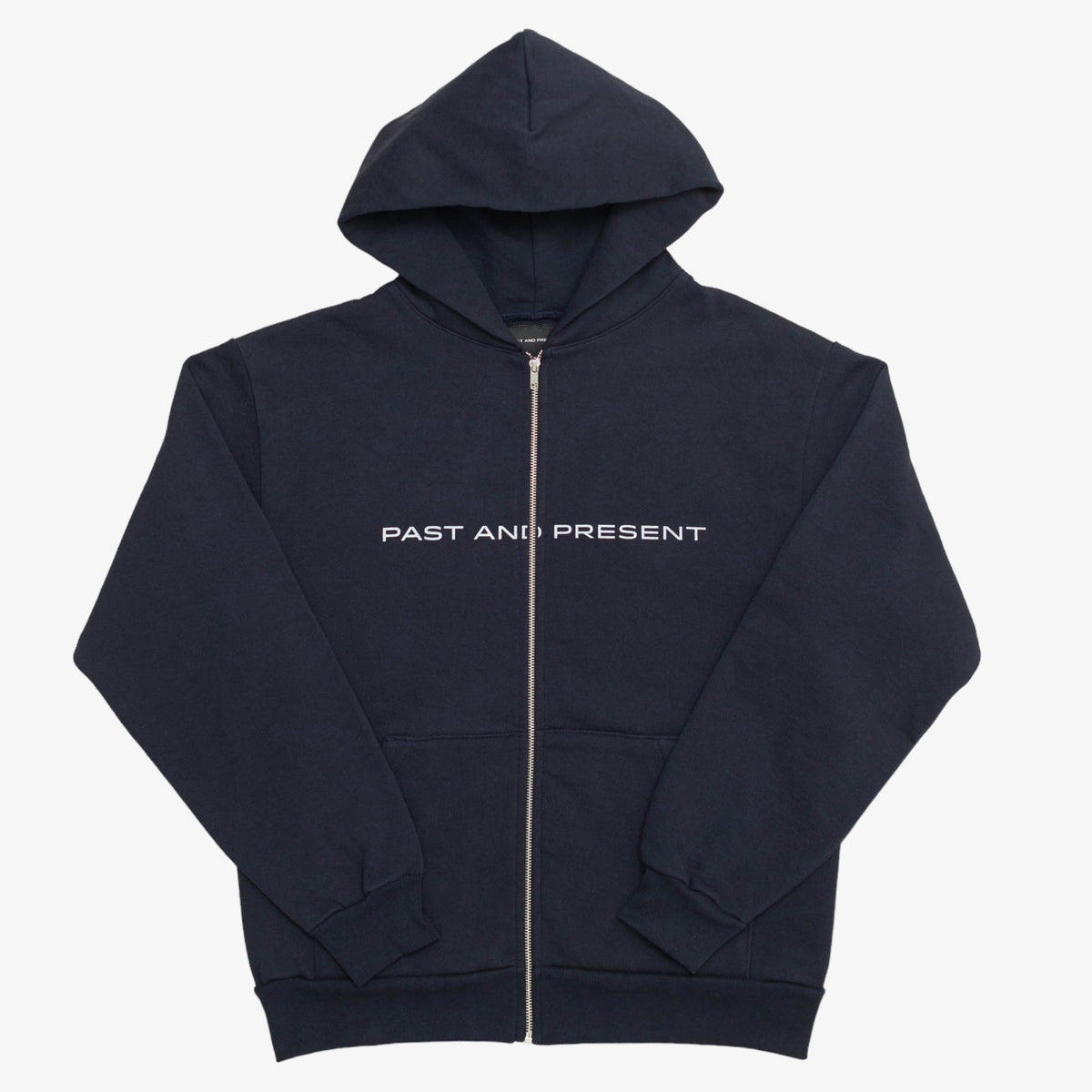 &#39;Shop&#39; Zip Up Sweatshirt (Navy) [READY TO SHIP]