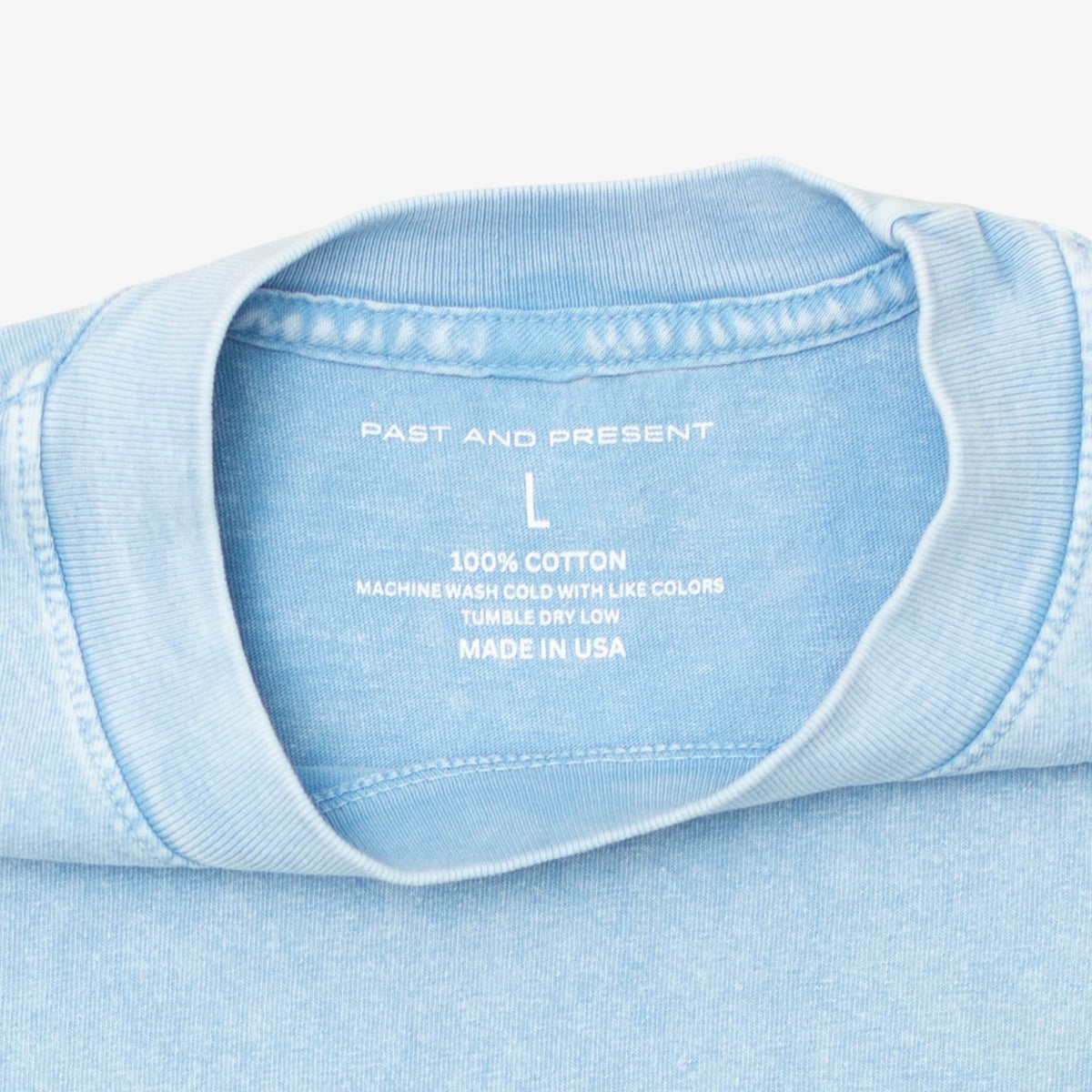 ‘Main Logo’ Mineral Wash T-Shirt (Light Blue) [READY TO SHIP]