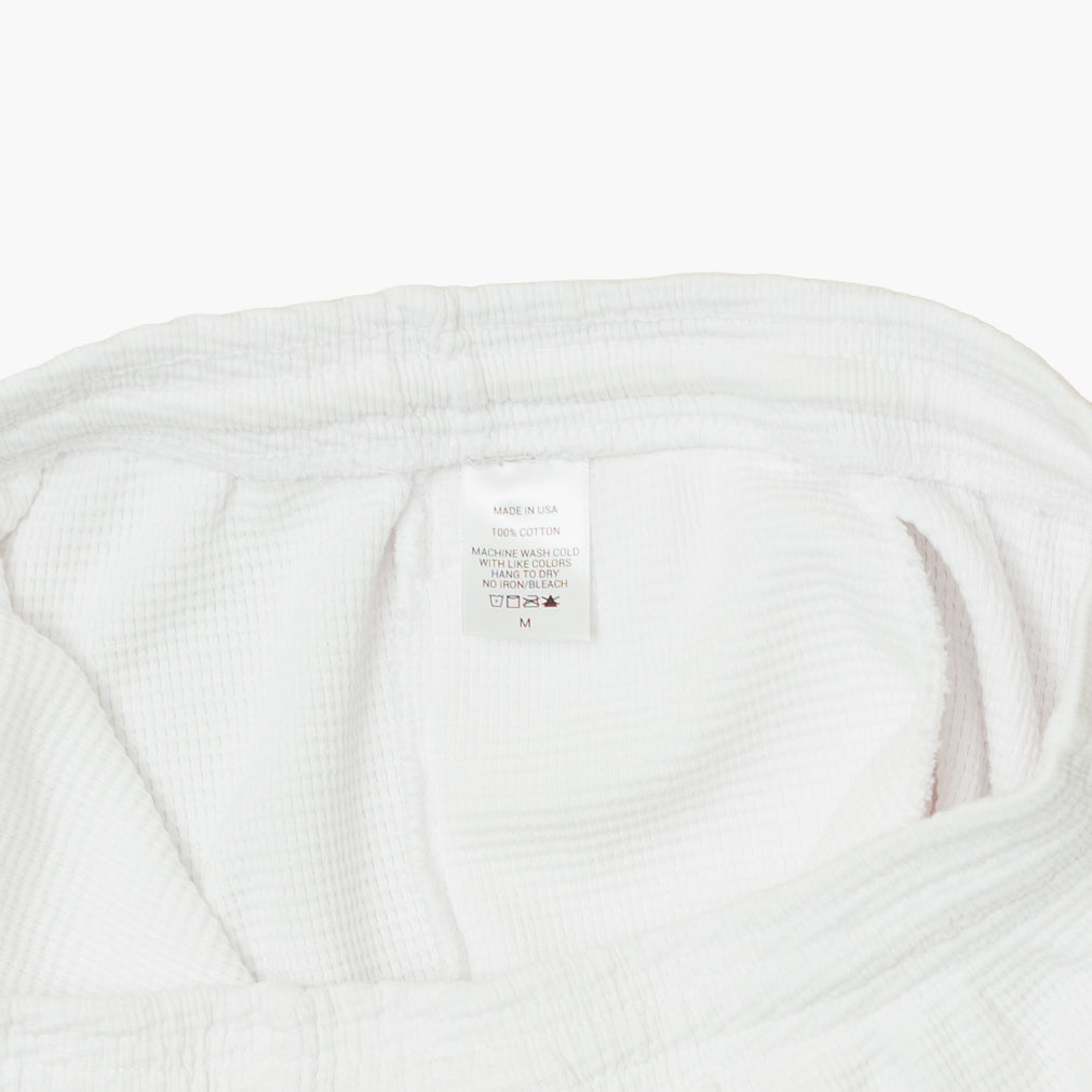'Monogram' White Thermal Short