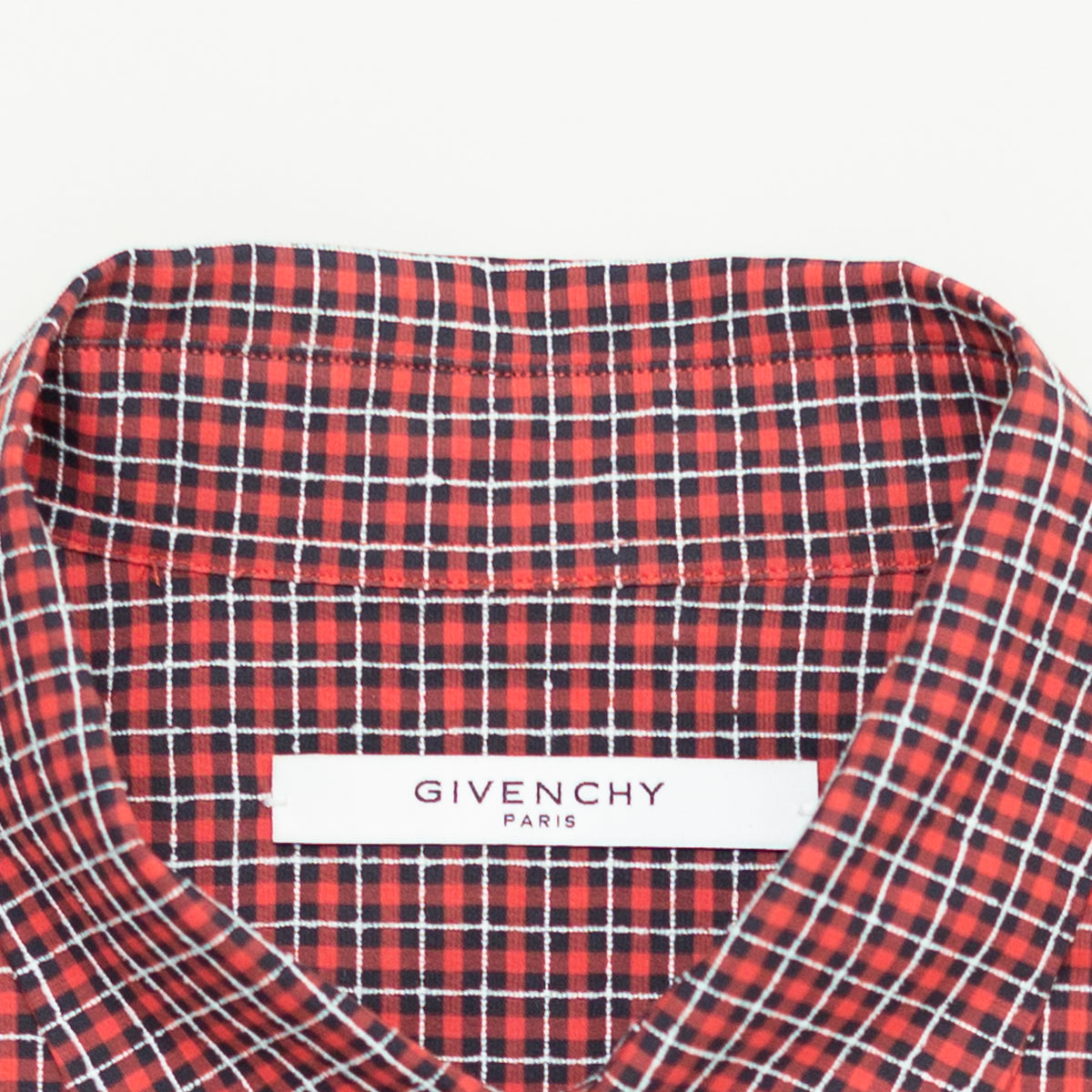 Red Small Check Shirt [Size: Large]