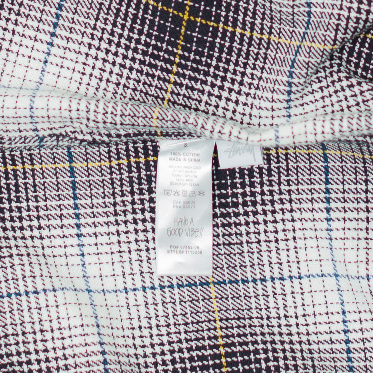 Shadow Plaid Zip Shirt [Size: Small]