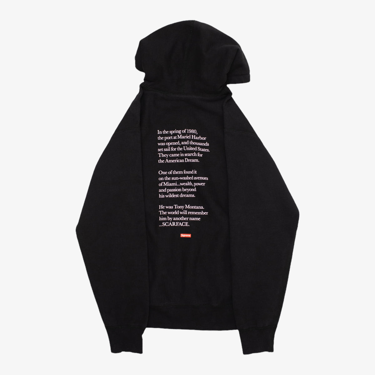 Black Scarface Hooded Sweatshirt [Size: Medium]