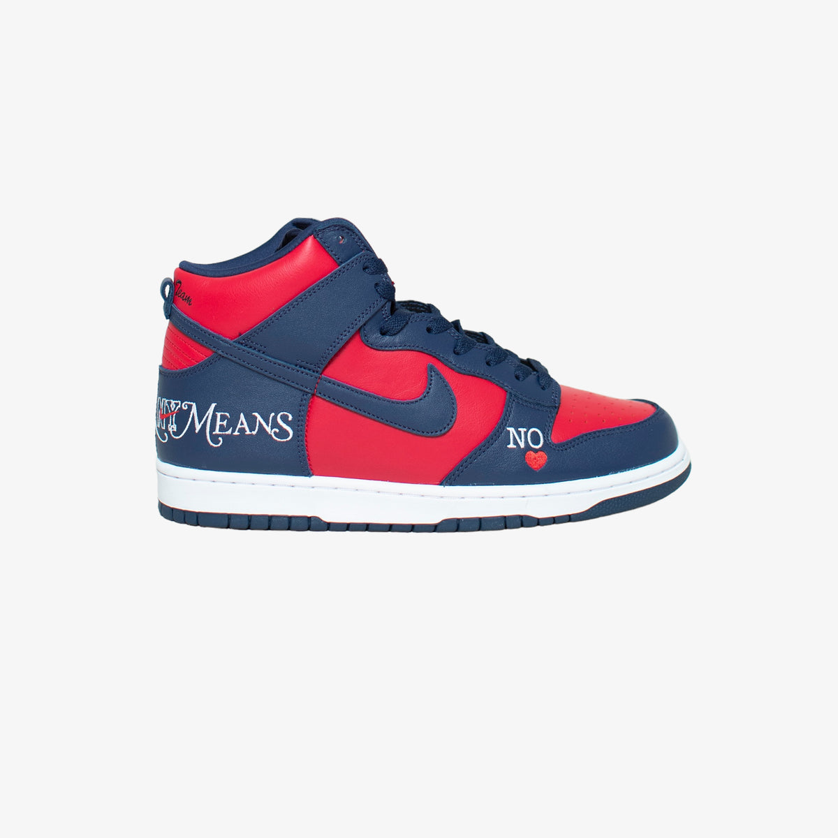 Red/Navy Supreme SB Dunk High [Size: 9.5 US]