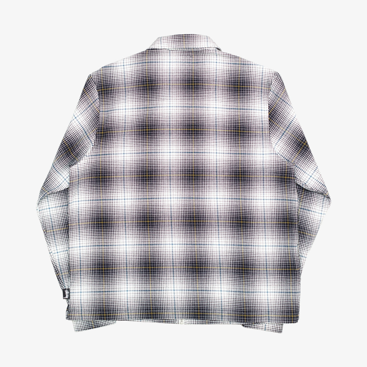 Shadow Plaid Zip Shirt [Size: Small]