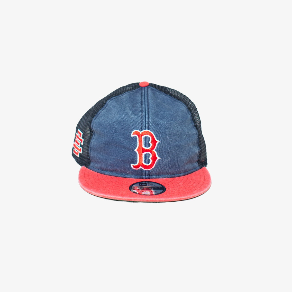 Red Sox Washed Denim Adjustable Trucker [Size: One Size]