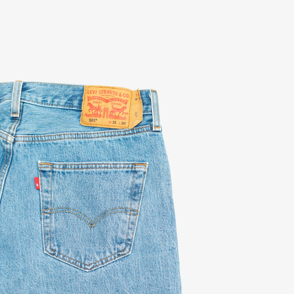 Levis 501 &#39;Light Stonewash&#39; [Size: 31x30]