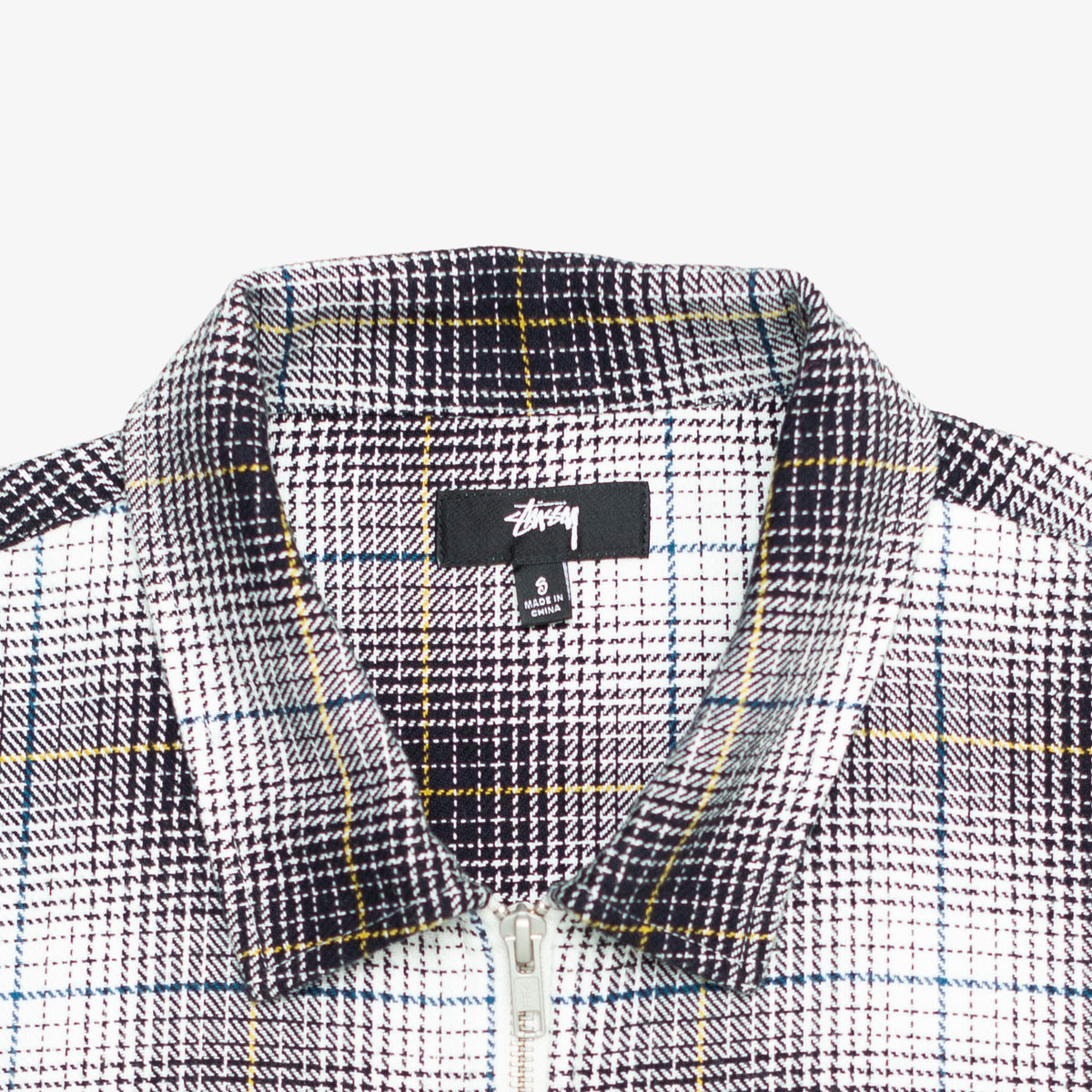 Shadow Plaid Zip Shirt [Size: Small]