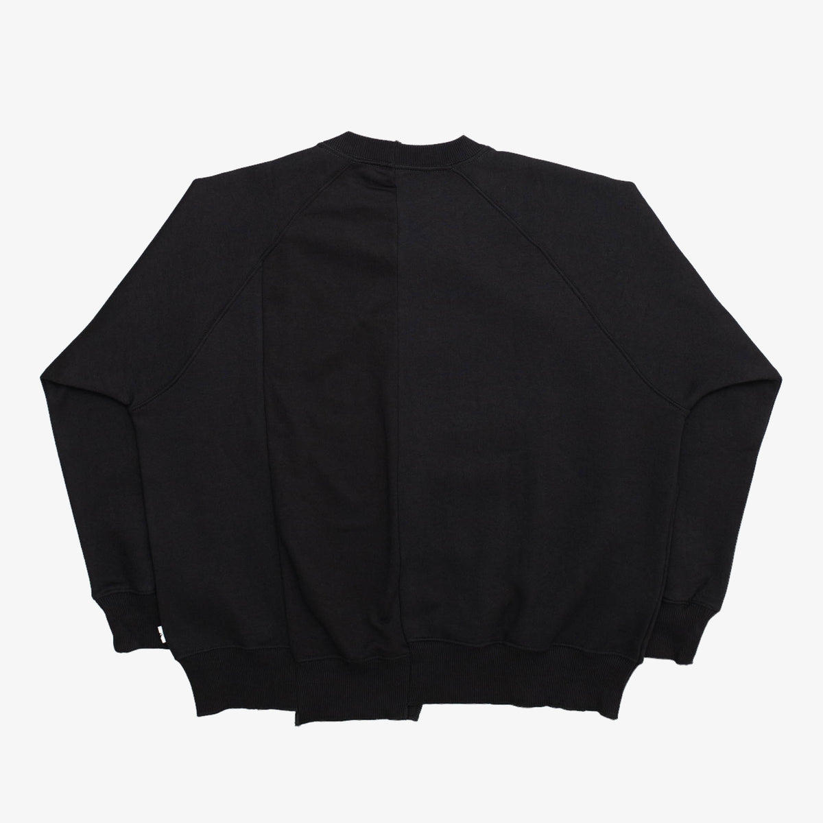 “Black” Reconstructed Crewneck Sweatshirt [Size: X-Large]