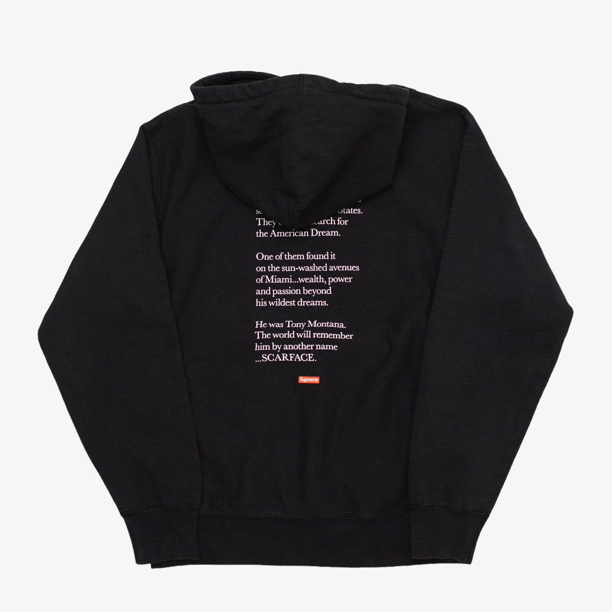 Black Scarface Hooded Sweatshirt [Size: Medium]