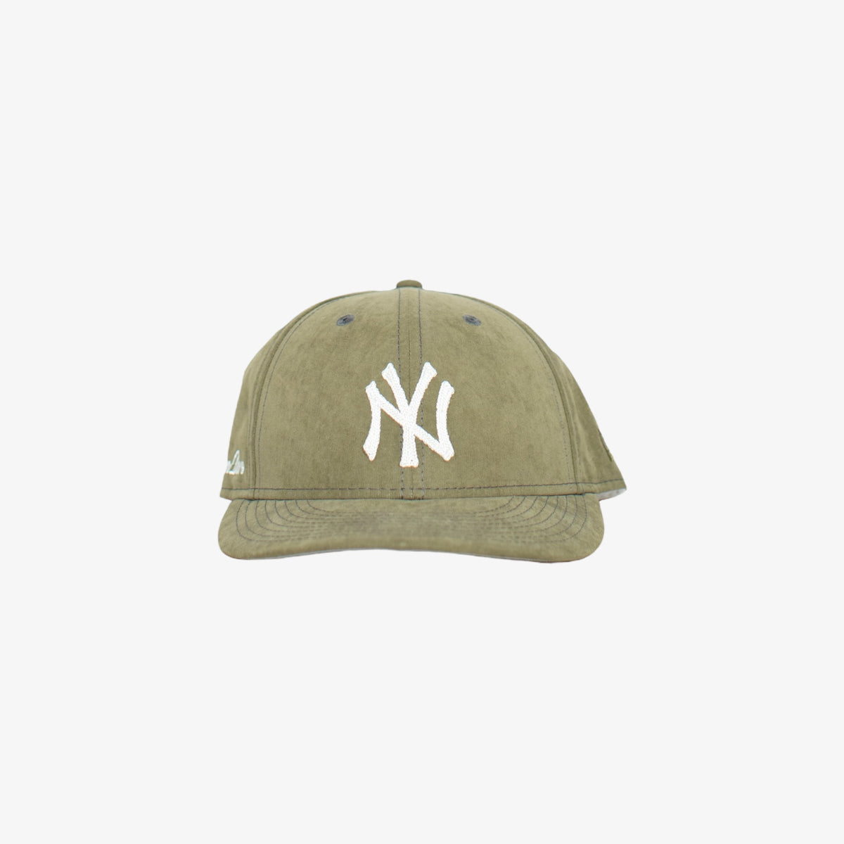 ‘Olive’ Yankees Washed Nylon Fitted [Size: 7 3/8]