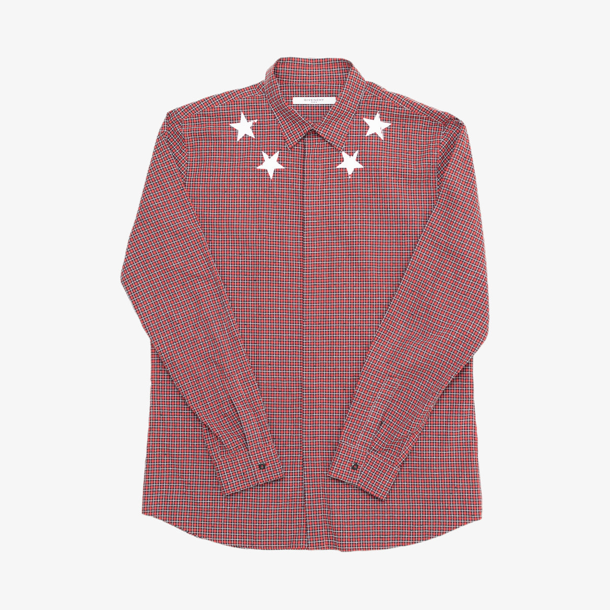 Red Small Check Shirt [Size: Large]