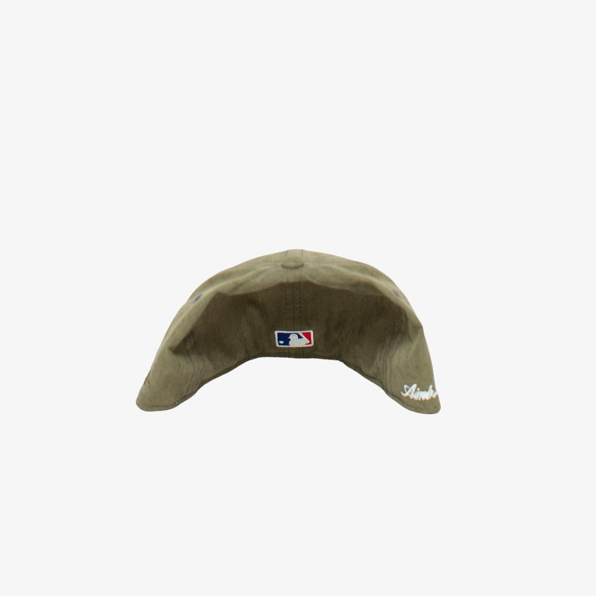 ‘Olive’ Yankees Washed Nylon Fitted [Size: 7 3/8]