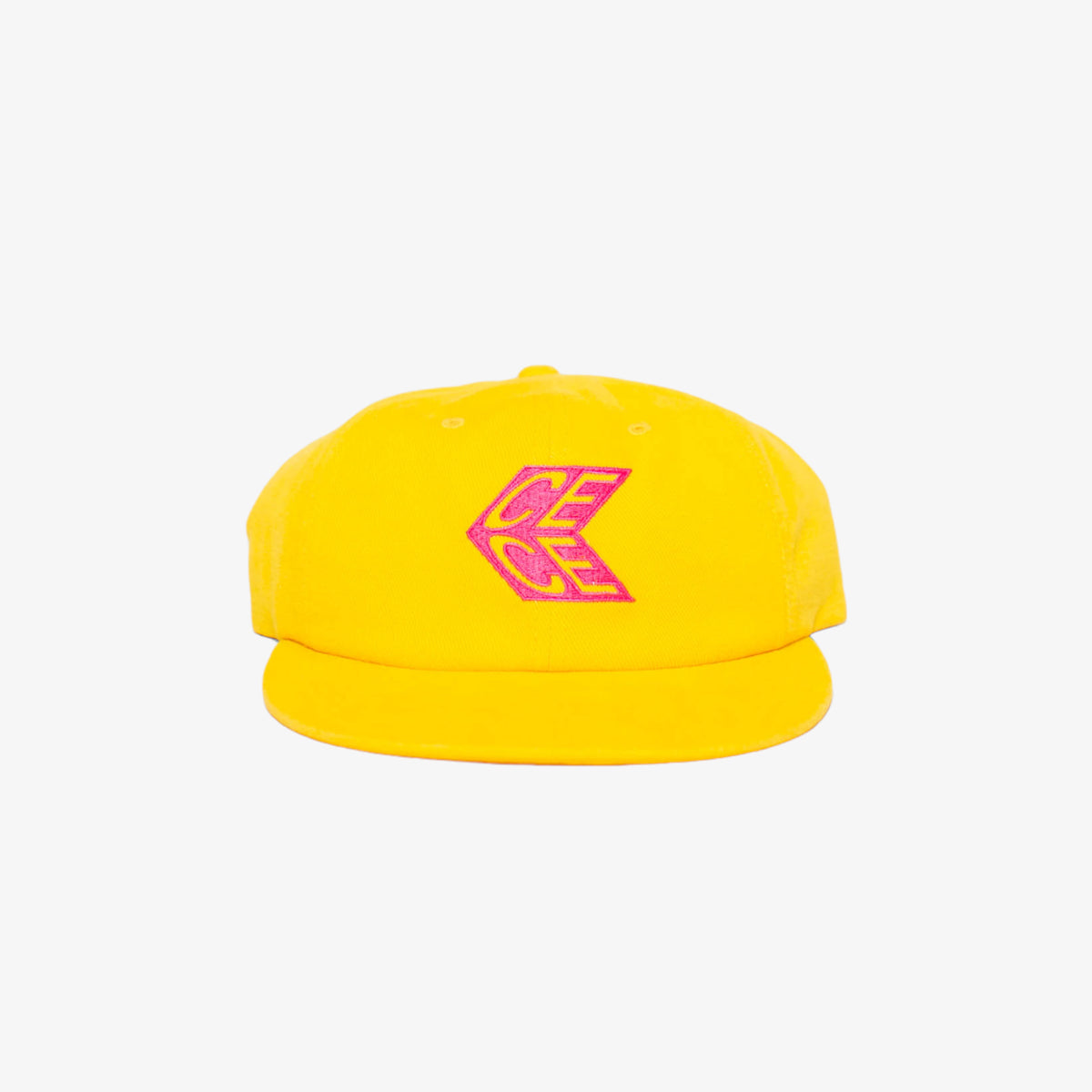 Yellow Curved Brim Hat [Size: One Size]