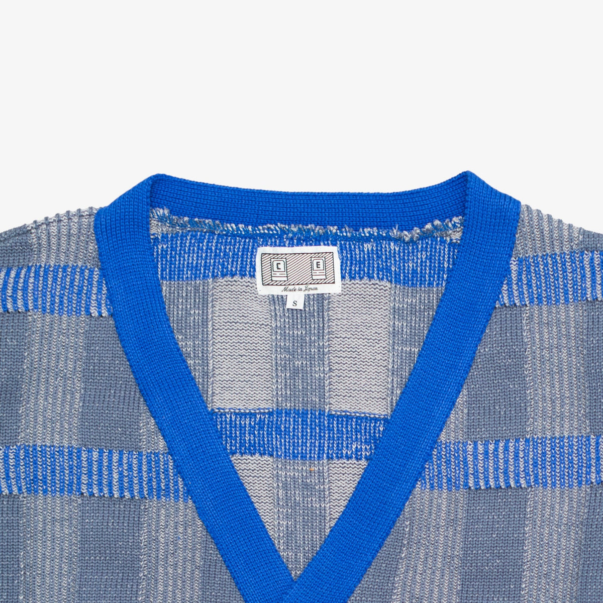 Knit Cardigan &#39;Grey/Blue&#39; [Size: Small]