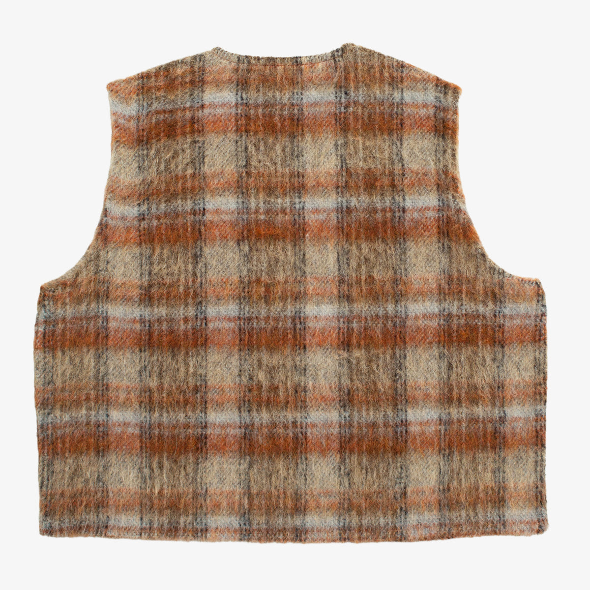 &quot;Ament Check&quot; Double Lock Mohair Vest (Size: 48 EU/Medium)